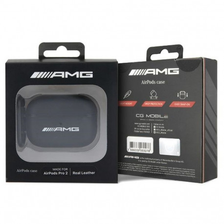 AMG AMAP2SLWK AirPods Pro 2 (2022/2023) must nahast kate valge logoga