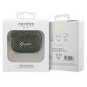 Guess GUAP2GLGSHA AirPods Pro 2 (2022/2023) cover green/kaki Glitter Flake 4G Charm