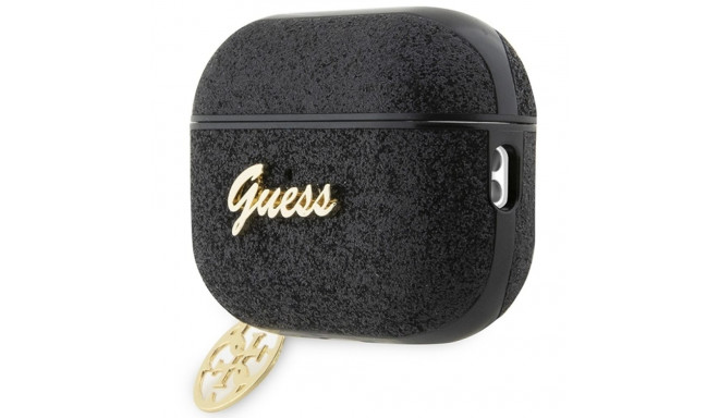 Guess GUAP2GLGSHK AirPods Pro 2 (2022/2023) cover black/black Glitter Flake 4G Charm