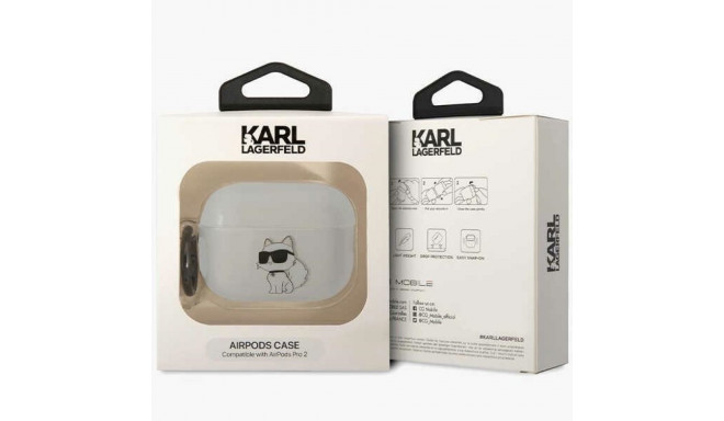 Karl Lagerfeld KLAP2HNCHTCT Airpods Pro 2 (2022/2023) cover transparent Ikonik Choupette