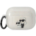 Karl Lagerfeld KLAP2HNKCTGT Airpods Pro 2 (2022/2023) cover transparent Glitter Karl&Choupette