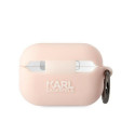 Karl Lagerfeld KLAP2RUNIKP AirPods Pro 2 (2022/2023) cover pink/pink Silicone Karl Head 3D Karl Lagerfeld KLAP2RUNIKP AirPods Pro 2 (2022/2023) cover pink/pink Silicone Karl Head 3D