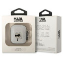 Karl Lagerfeld KLA2HNIKTCT AirPods 1/2 cover transparent Karl`s Head