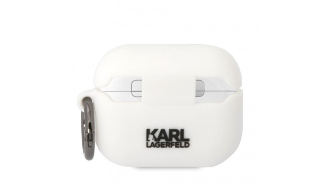 Karl Lagerfeld KLAPRUNCHH AirPods Pro cover white/white Silicone Choupette Head 3D