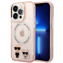 Karl Lagerfeld KLHMP14XHKCP iPhone 14 Pro Max 6.7" Hard Case Pink Karl & Choupette Aluminum Magsafe Karl Lagerfeld KLHMP14XHKCP iPhone 14 Pro Max 6.7" Hard Case Pink Karl & Choupette Aluminum Magsafe