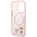 Karl Lagerfeld KLHMP14XHKCP iPhone 14 Pro Max 6.7" Hard Case Pink Karl & Choupette Aluminum Magsafe Karl Lagerfeld KLHMP14XHKCP iPhone 14 Pro Max 6.7" Hard Case Pink Karl & Choupette Aluminum Magsafe