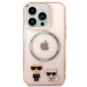 Karl Lagerfeld KLHMP14XHKCP iPhone 14 Pro Max 6.7" Hard Case Pink Karl & Choupette Aluminum Magsafe Karl Lagerfeld KLHMP14XHKCP iPhone 14 Pro Max 6.7" Hard Case Pink Karl & Choupette Aluminum Magsafe
