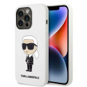 Karl Lagerfeld KLHCP14LSNIKBCH iPhone 14 Pro 6.1" hard case white/white Silicone Ikonik