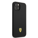 Ferrari FEHMSIP14SBK iPhone 14 / 15 / 13 6.1" black/black hardcase Silicone Metal Logo Magsafe