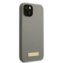 Guess GUHMP13SSPLG iPhone 13 mini 5.4" gray/gray hard case Silicone Logo Plate MagSafe Guess GUHMP13SSPLG iPhone 13 mini 5.4" gray/gray hard case Silicone Logo Plate MagSafe