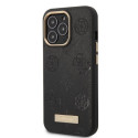 Guess GUHMP13LSAPSTK iPhone 13 Pro / 13 6.1" black/black hardcase Peony Logo Plate MagSafe