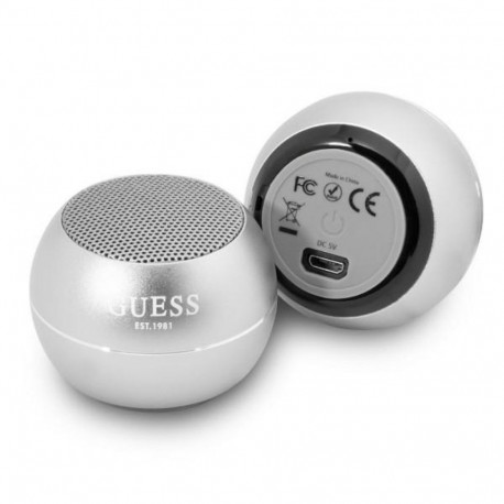 Guess Bluetooth Speaker GUWSALGEG Speaker mini gray