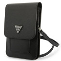 Guess Handbag GUWBSATMBK black/black Saffiano Triangle