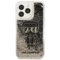 Karl Lagerfeld KLHCP13LLGGKBK iPhone 13 Pro/ 13 6.1"black/black hardcase Liquid Glitter Gatsby