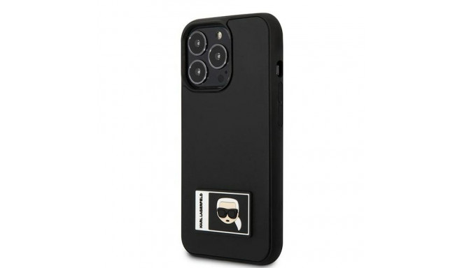 Karl Lagerfeld KLHCP13L3DKPK iPhone 13 Pro / 13 6.1" must kõvakaaneline Ikonik Patch