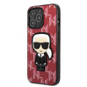 Karl Lagerfeld KLHCP13XPMNIKPI iPhone 13 Pro Max 6.7" hardcase red Monogram Ikonik Patch