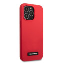 Karl Lagerfeld KLHCP13LSLMP1R iPhone 13 Pro / 13 6.1" hardcase red Silicone Plaque Karl Lagerfeld KLHCP13LSLMP1R iPhone 13 Pro / 13 6.1" hardcase red Silicone Plaque