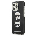 Karl Lagerfeld KLHCP13LTPE2TK iPhone 13 Pro / 13 6.1" hardcase black/black Karl&Choupette Head Karl Lagerfeld KLHCP13LTPE2TK iPhone 13 Pro / 13 6.1" hardcase black/black Karl&Choupette Head