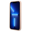 Guess GUHCP13MPSATPP iPhone 13 / 14 / 15 6.1" pink/pink hardcase SaffianoTriangle Logo Cardslot