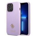 Guess GUHCP13XPS4MU iPhone 13 Pro Max 6.7" purple/purple hardcase Saffiano 4G Small Metal Logo Guess GUHCP13XPS4MU iPhone 13 Pro Max 6.7" purple/purple hardcase Saffiano 4G Small Metal Logo