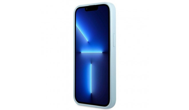 Guess GUHCP13SPS4MB iPhone 13 mini 5.4" sinine kõvakaaneline Saffiano 4G väike metallist logoga