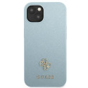Guess GUHCP13SPS4MB iPhone 13 mini 5.4" blue/blue hardcase Saffiano 4G Small Metal Logo