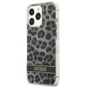 Guess GUHCP13LHSLEOK iPhone 13 Pro / 13 6.1" gray/gray hardcase Leopard
