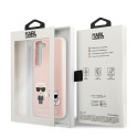 Karl Lagerfeld KLHCS22MSSKCI S22+ S906 hardcase light pink/light pink Silicone Ikonik Karl & Choupet