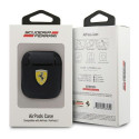 Ferrari FESA2LEBK AirPods 1/2 cover black/black On Track Leather