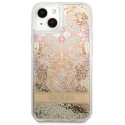 Guess GUHCP13SLFLSD iPhone 13 mini 5.4" gold/gold hardcase Paisley Liquid Glitter