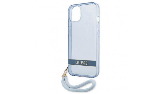 Guess GUHCP13SHTSGSB iPhone 13 mini 5.4" sinine läbipaistev kõvakorpus