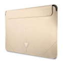Guess Sleeve GUCS14PSATLE 14" beige/beige Saffiano Triangle Logo Guess Sleeve GUCS14PSATLE 14" beige/beige Saffiano Triangle Logo