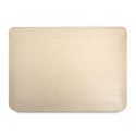 Guess Sleeve GUCS16PSATLE 16" beige/beige Saffiano Triangle Logo