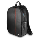 BMW backpack BMBPCO15CAPRBK 16" black/black Carbon Red Stripe