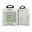 Guess GUA2LSCHSN AirPods 1/2 cover green/green Silicone Charm Heart Collection