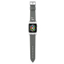 Karl Lagerfeld KLAWLOKHG Apple Watch Strap 42/44/45mm silver/silver strap Saffiano Karl Heads