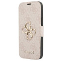 Guess GUBKP13X4GMGPI iPhone 13 Pro Max 6.7" pink/pink book 4G Big Metal Logo