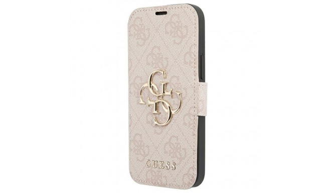 Guess GUBKP13X4GMGPI iPhone 13 Pro Max 6.7" roosa kaaned 4G suur metallist logo