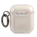 Karl Lagerfeld KLA2UKHGD AirPods 1/2 cover gold/gold Glitter Karl`s Head