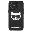 Karl Lagerfeld KLHCP13LCH3DBK 13 Pro / 13 6.1" black/black hardcase 3D Rubber Choupette