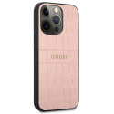 Guess GUHCP13LPCRBPI iPhone 13 Pro / 13 6.1" pink Croco Strap Collection