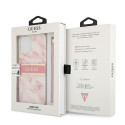 Guess GUHCP13XKMABPI iPhone 13 Pro Max 6.7" pink/pink hardcase Marble Strap Collection