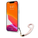 Guess GUHCP13XKMABPI iPhone 13 Pro Max 6.7" pink/pink hardcase Marble Strap Collection
