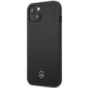 Mercedes MEHCP13MDELBK iPhone 13 / 14 / 15 6.1" black/black hardcase Leather Perforated