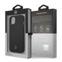 Mercedes MEHCP13MDELBK iPhone 13 / 14 / 15 6.1" black/black hardcase Leather Perforated