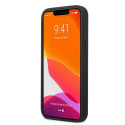 AMG AMHCP13SGSEBK iPhone 13 mini 5.4" black/black hardcase Leather Debossed Lines