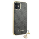 Guess GUHCN61GF4GGR iPhone 11 6.1" / Xr grey/gray hard case 4G Charms Collection