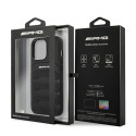 AMG AMHCP13LGSEBK iPhone 13 Pro / 13 6.1" black/black hardcase Leather Debossed Lines