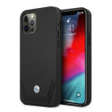 Case BMW BMHCP12LRSWPK iPhone 12 Pro Max 6.7" black/black hardcase Leather Perforate