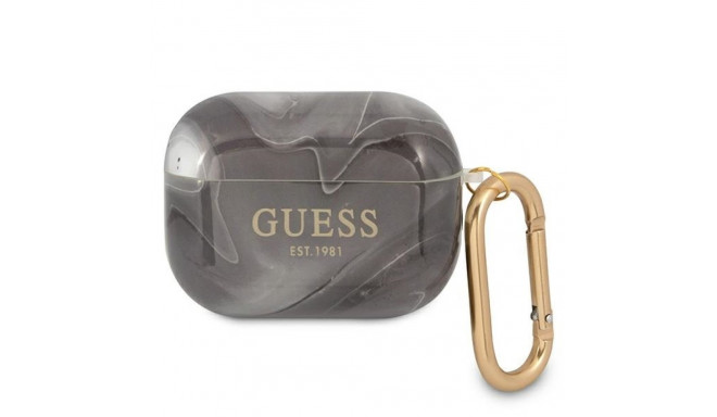 Guess GUAPUNMK AirPods Pro cover black Marble Collection